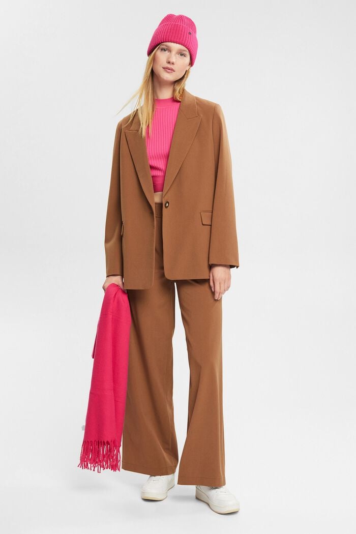 Wide leg trousers, CARAMEL, overview
