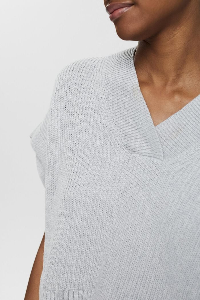 Backless sleeveless jumper, 100% cotton