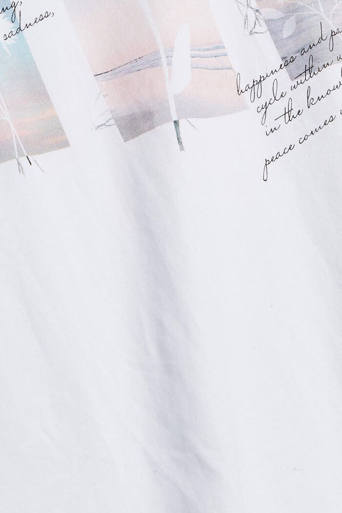 T-shirt with an artistic print, WHITE, detail image number 4