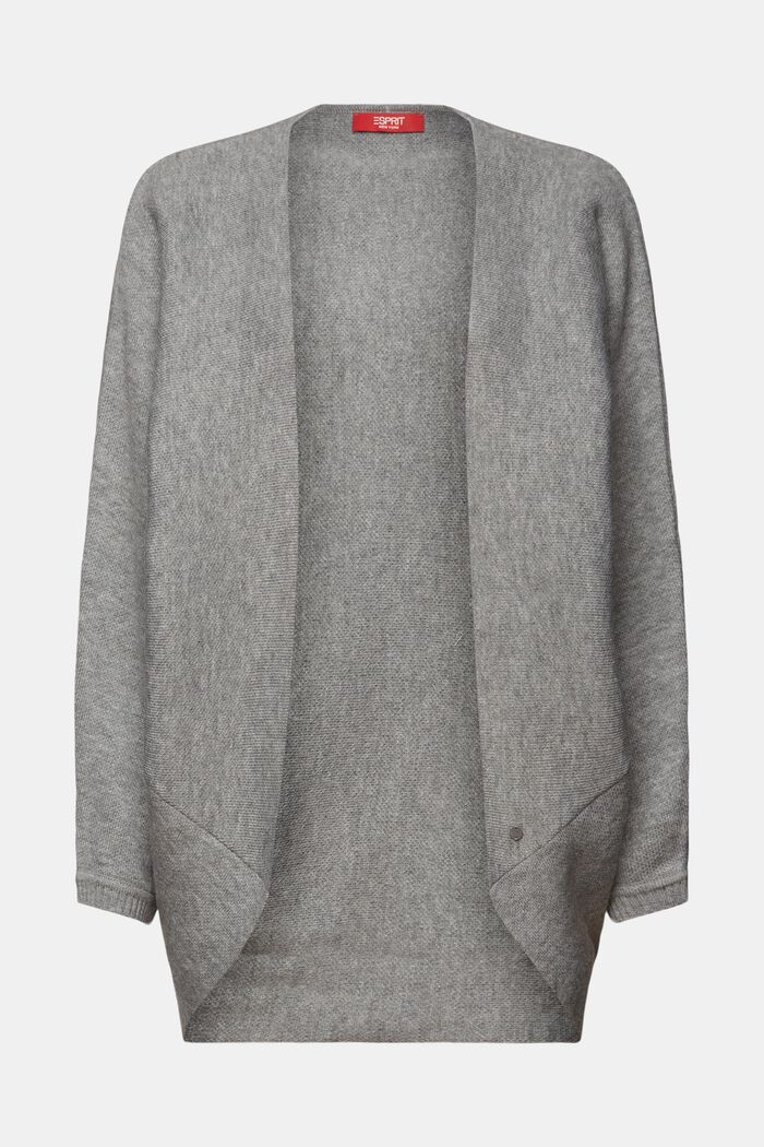 Recycled: cardigan with batwing sleeves, GREY, detail image number 4