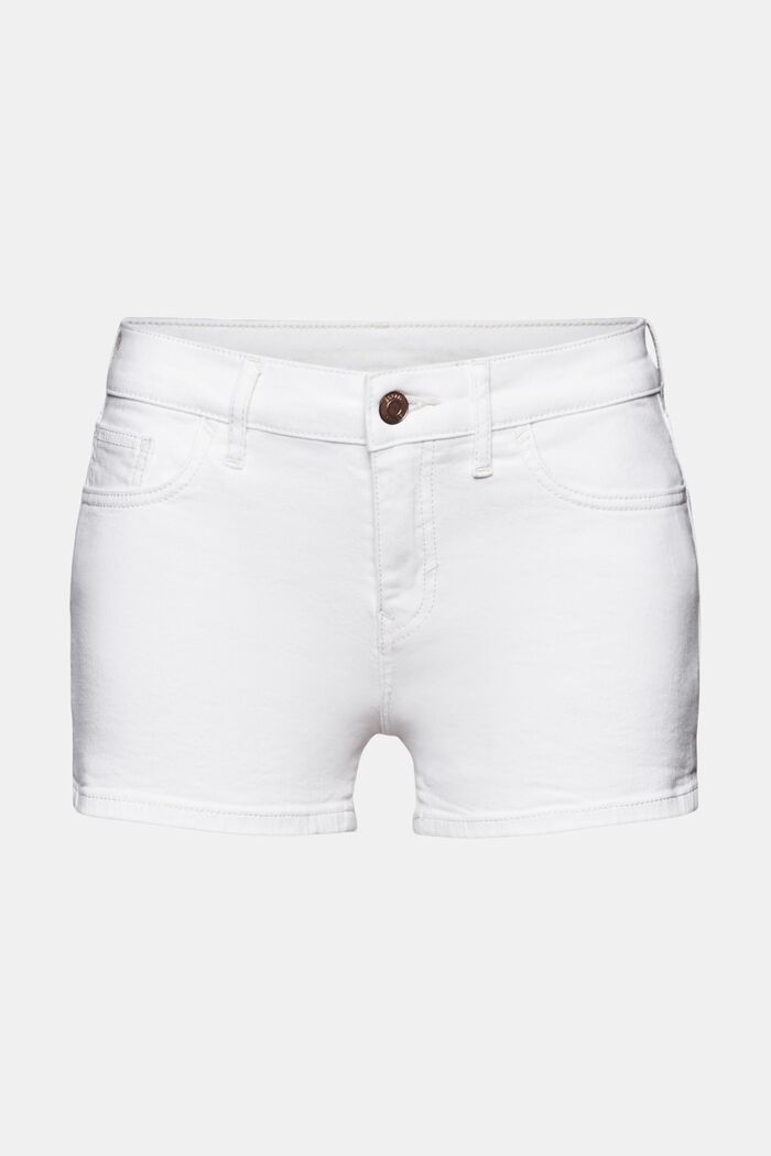 Slim Shorts, WHITE, detail image number 7