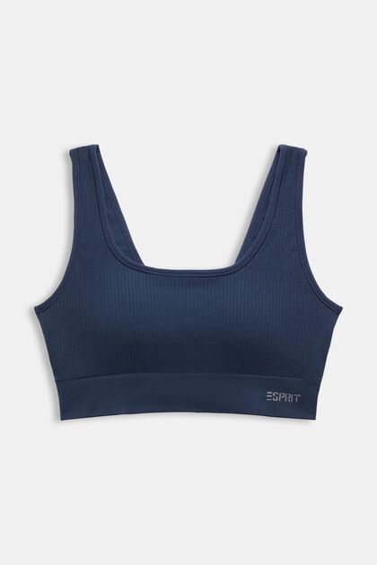 Seamless Ribbed Logo Bustier