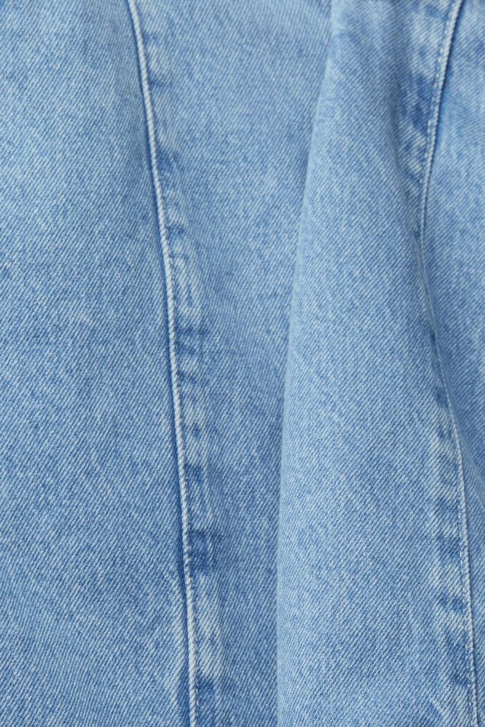 Denim skirt made of 100% organic cotton, BLUE MEDIUM WASH, detail image number 4
