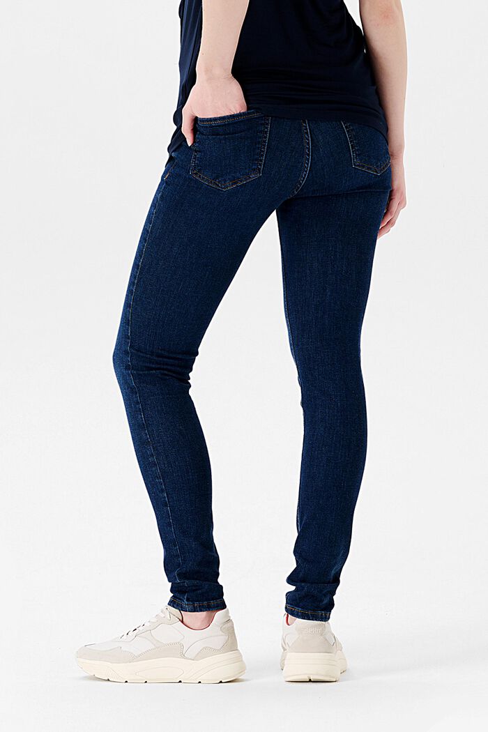 Skinny fit jeans with over-the-bump waistband, DARK WASHED, detail image number 1