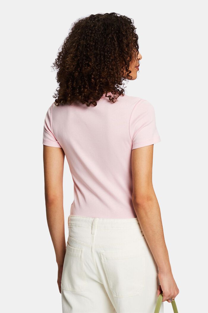 Cotton Short-Sleeve T-Shirt, PASTEL PINK, detail image number 3