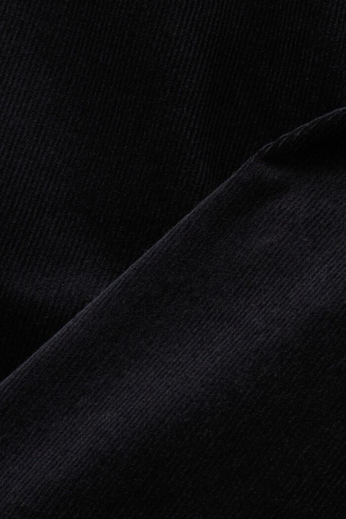 Mid-Rise Slim Corduroy Trousers, BLACK, detail image number 6