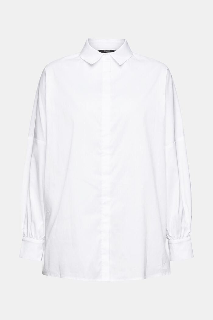 Blouse in an oversized look, WHITE, detail image number 7