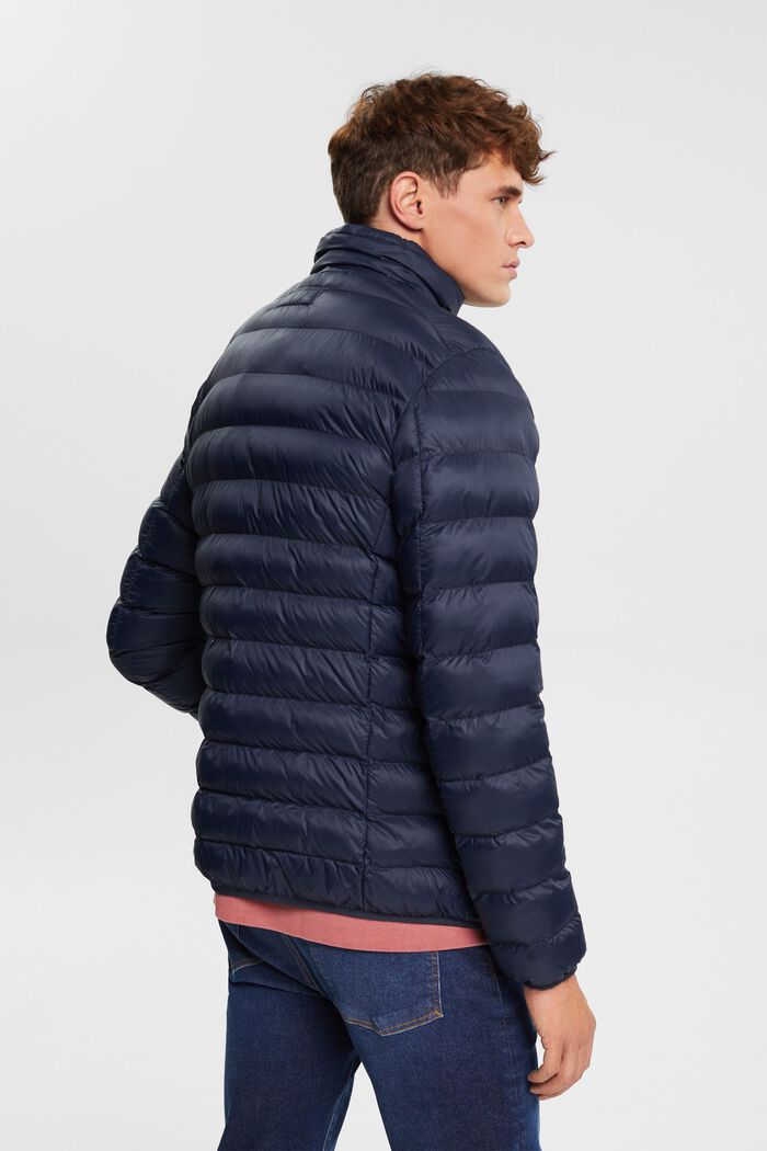 Quilted jacket with high neck, NAVY, detail image number 3