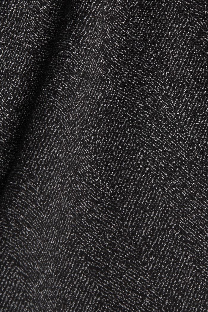 Mix + match HERRINGBONE A-line skirt, BLACK, detail image number 4