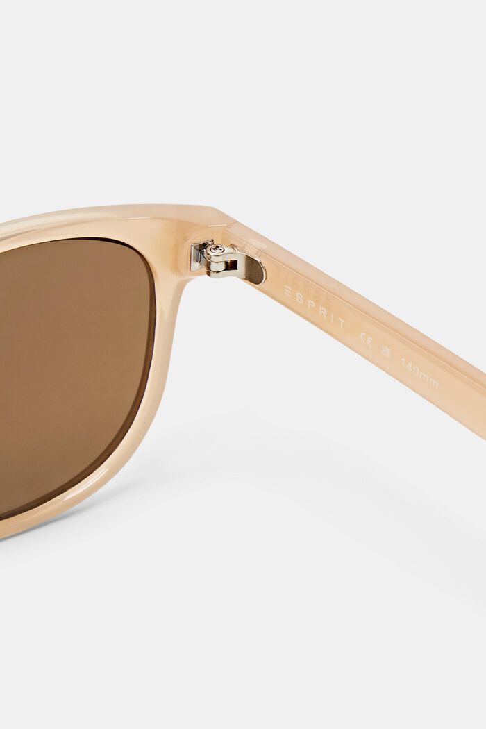 Square Framed Sunglasses, BEIGE, detail image number 3
