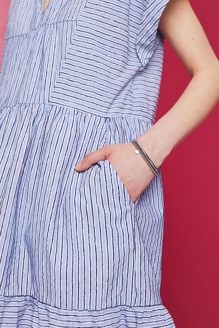 Striped dress, 100% cotton, BRIGHT BLUE, detail image number 2