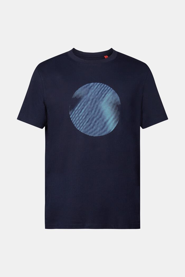 T-shirt with front print, 100% cotton, NAVY, detail image number 6