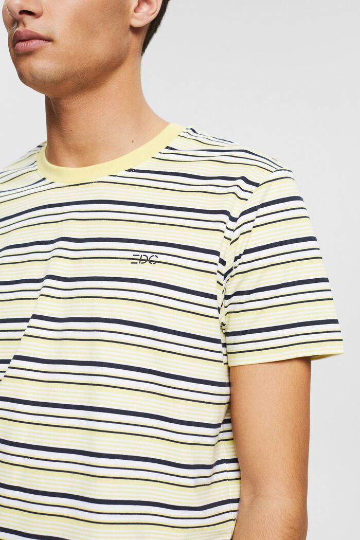 striped T-shirt, YELLOW, detail image number 1