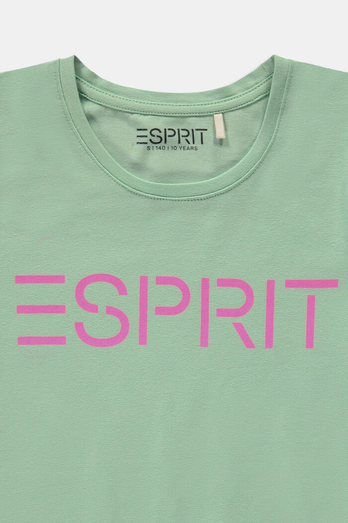 Logo print T-shirt, PISTACCHIO GREEN, detail image number 2