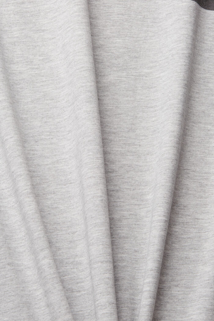 Jersey T-shirt with a large back print, LIGHT GREY, detail image number 4