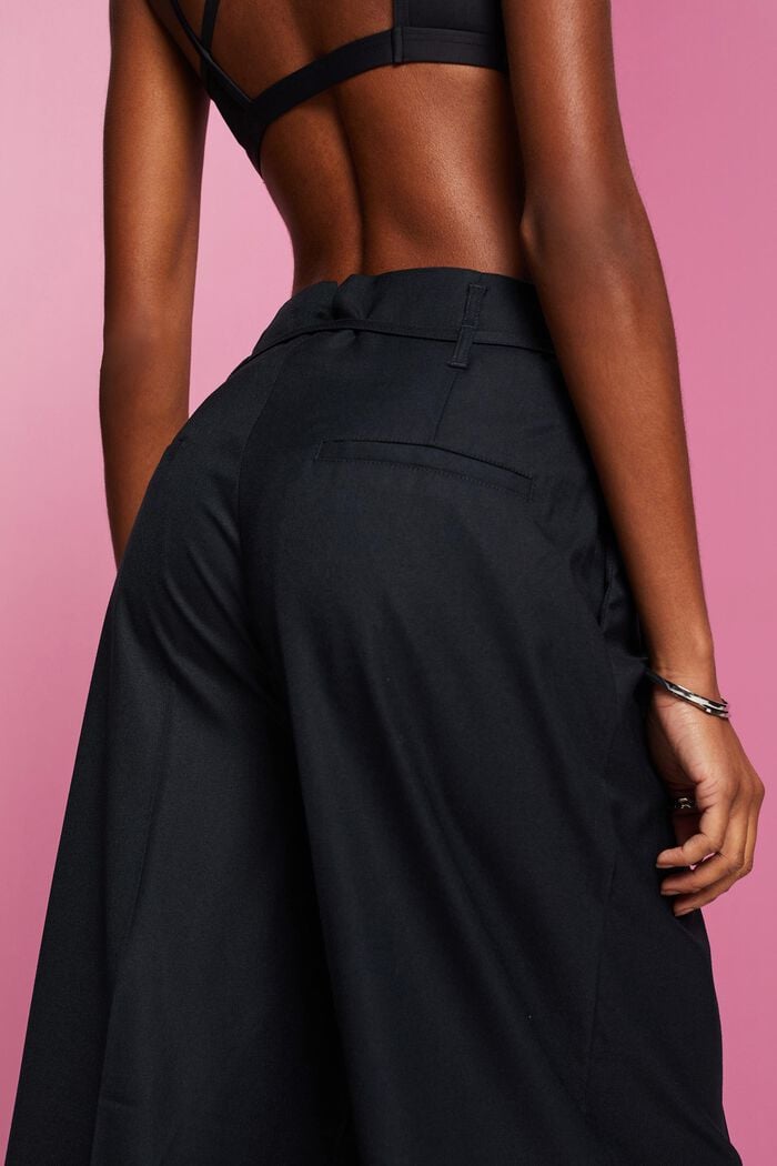 Wide fit trousers, BLACK, detail image number 4