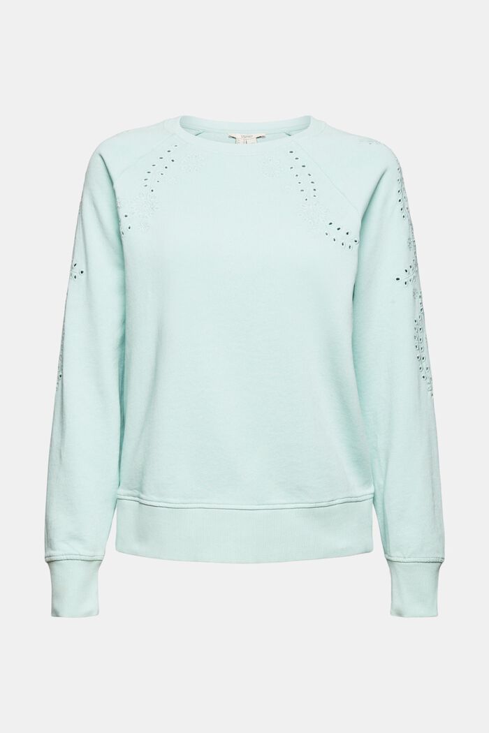 Sweatshirt with embroidery, DUSTY GREEN, detail image number 2