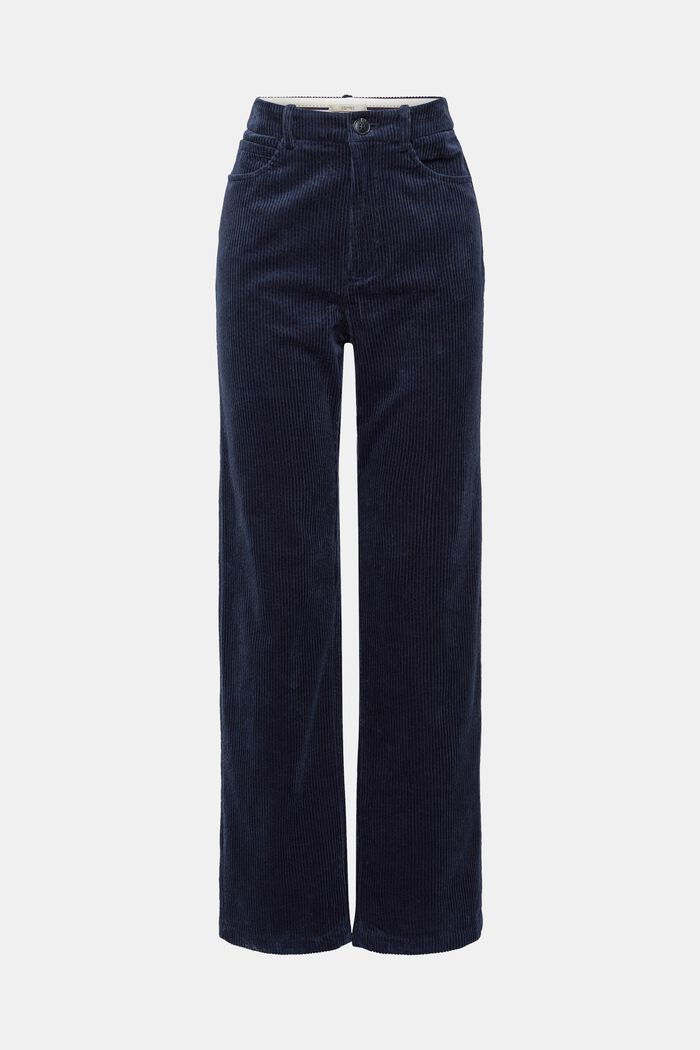80's Straight corduroy trousers, NAVY, detail image number 2