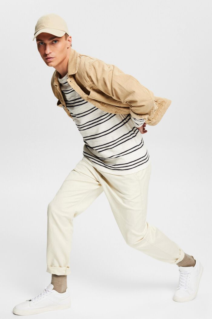 Striped jumper, OFF WHITE, detail image number 8