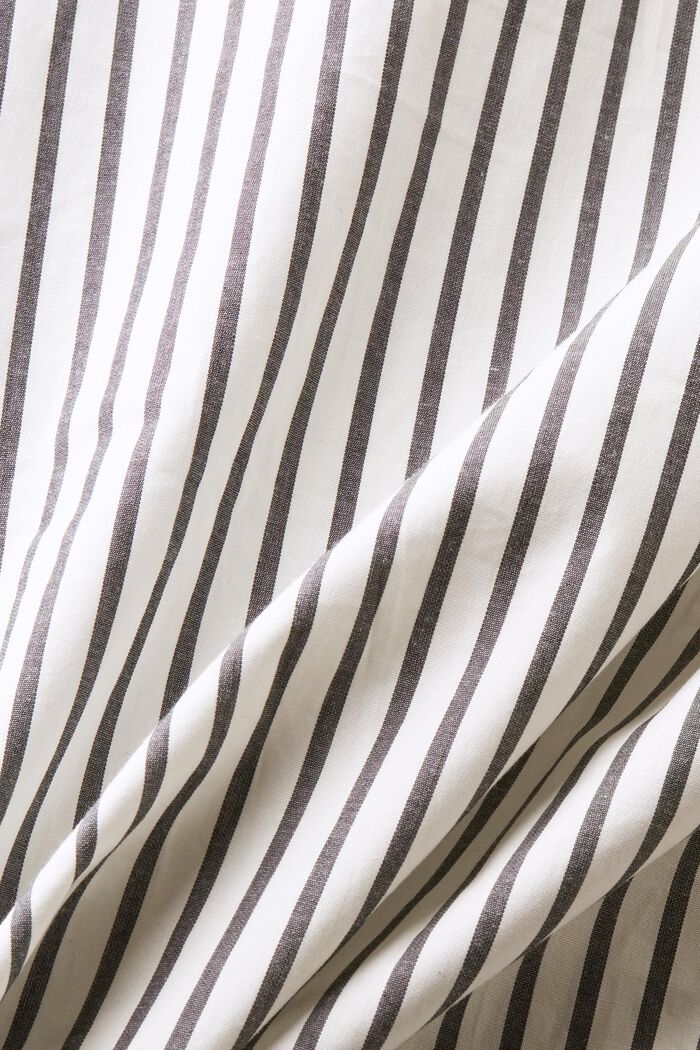 Striped Button-Down Shirt, BLACK, detail image number 5