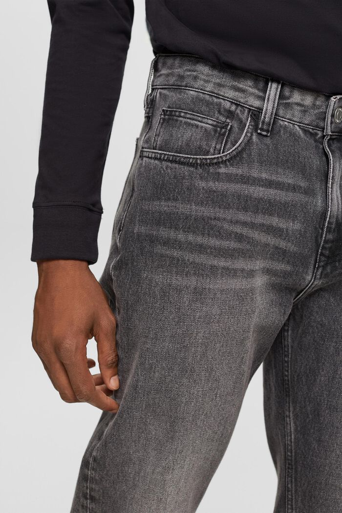 Straight leg jeans, GREY MEDIUM WASHED, detail image number 0