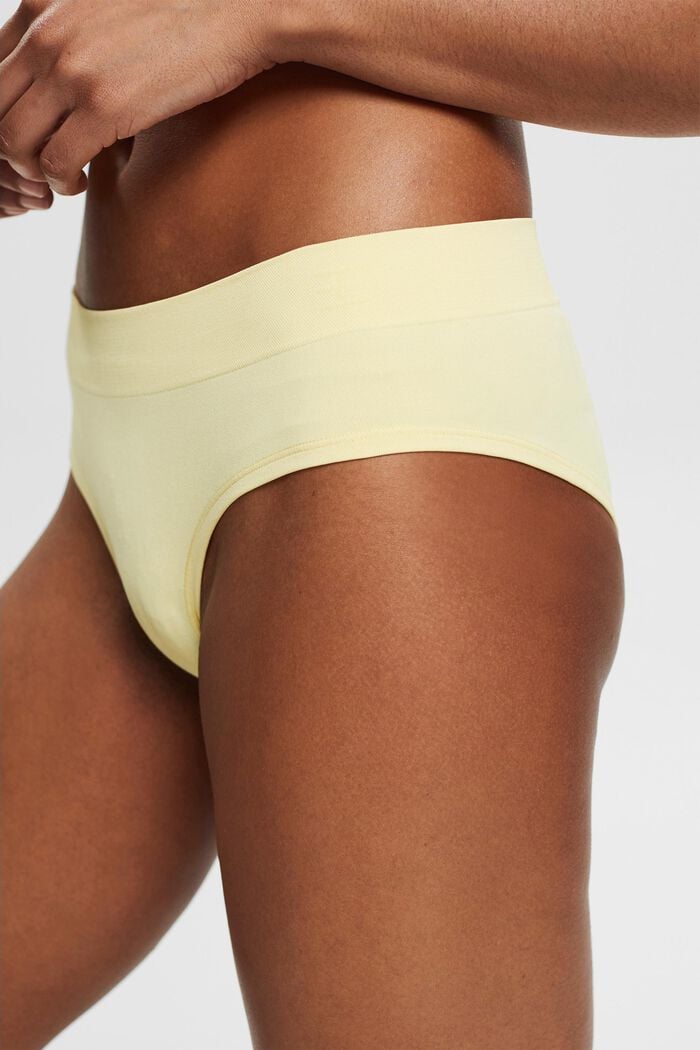 Recycled: soft, comfy hipster shorts, LIGHT YELLOW, detail image number 0