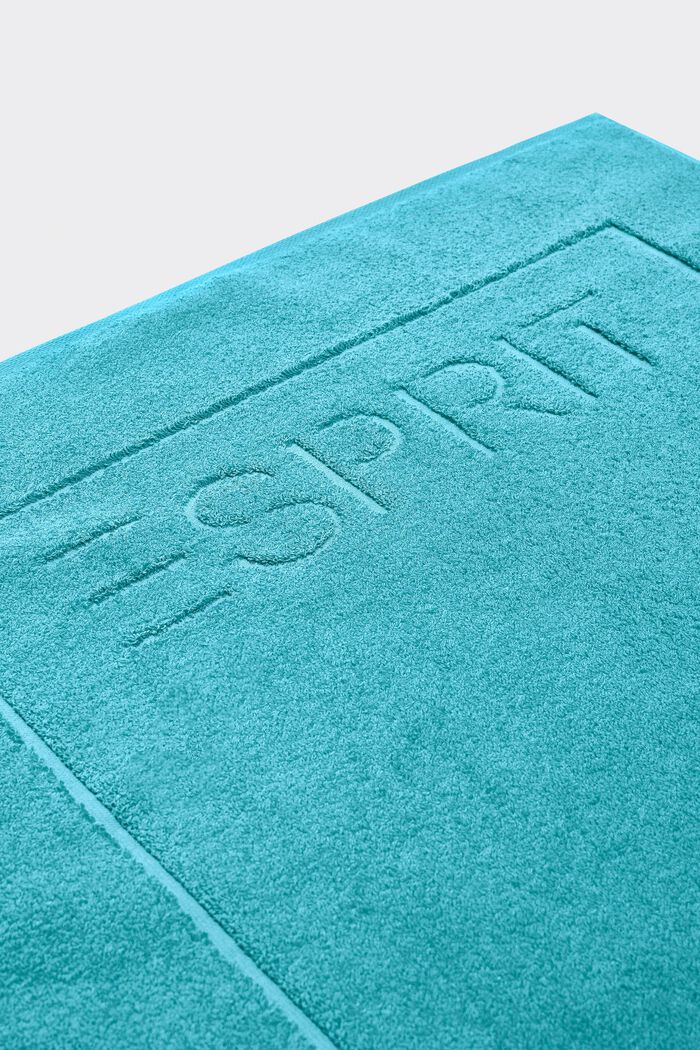 Terrycloth bath mat made of 100% cotton, TURQUOISE, detail image number 2