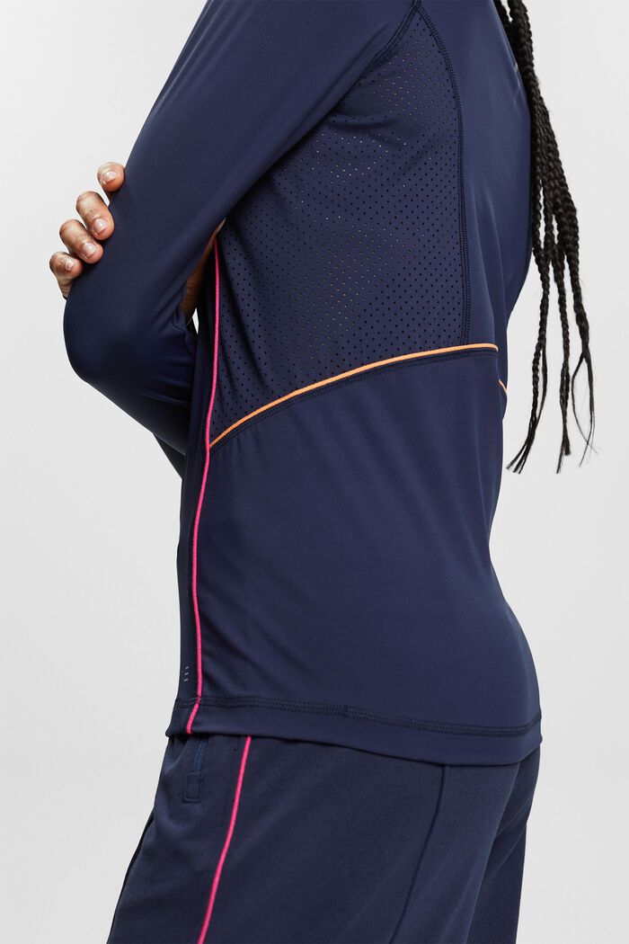 Active Long-Sleeve T-Shirt, NAVY, detail image number 2