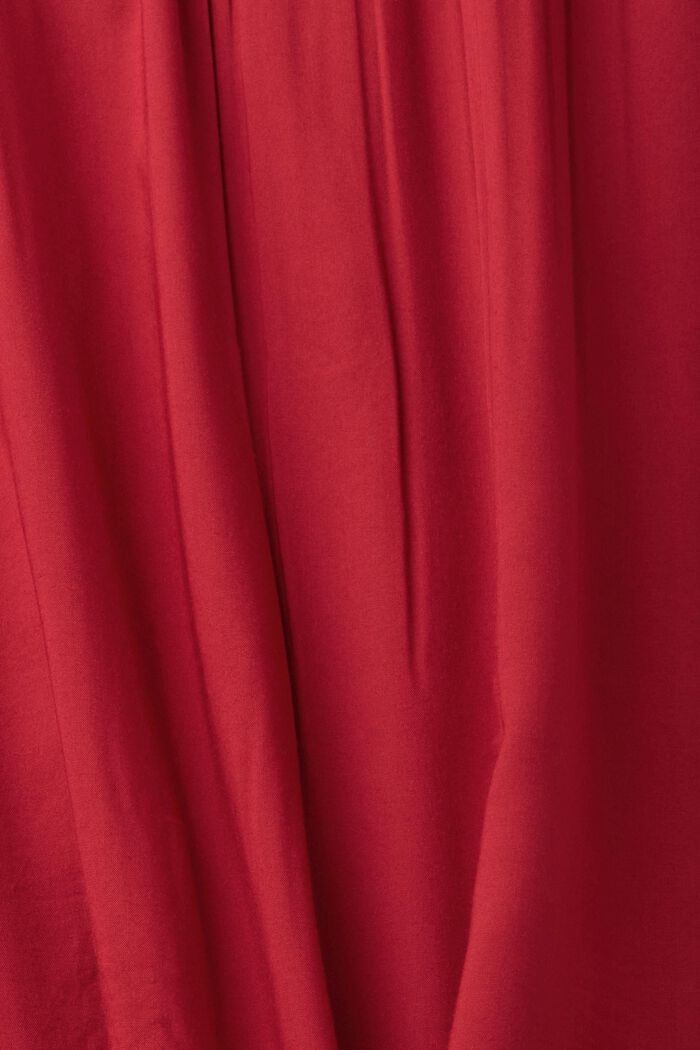 Smocked tube midi-dress, DARK RED, detail image number 5