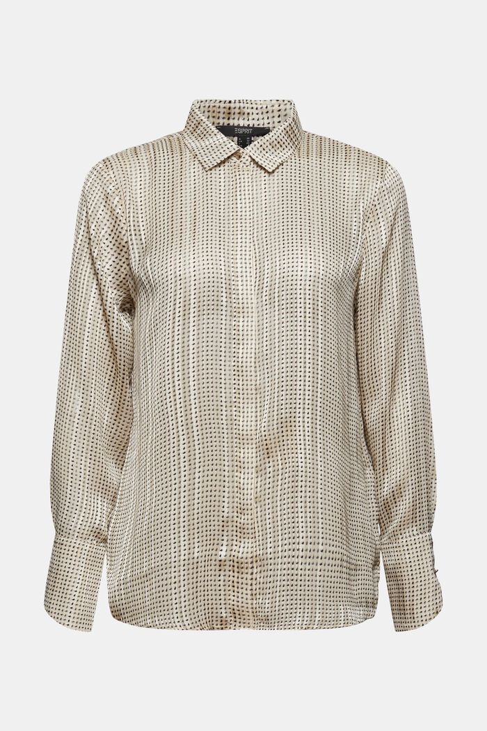 Glittering semi-sheer chiffon blouse, ICE, overview