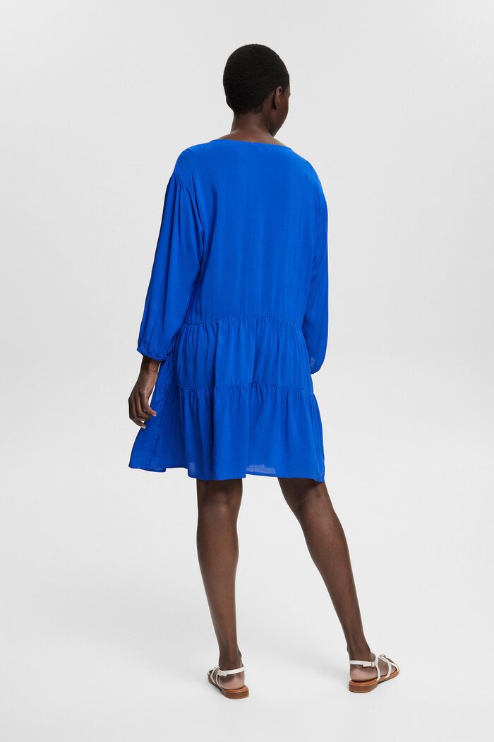 Tassel detail dress, LENZING™ ECOVERO™, BRIGHT BLUE, detail image number 2