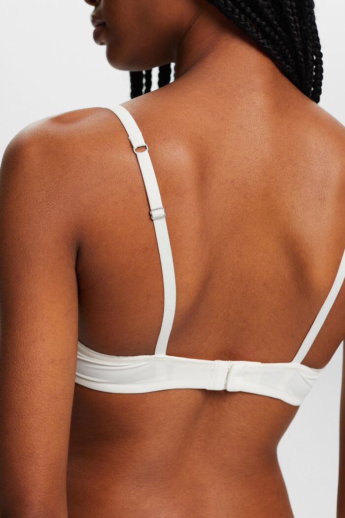 Recycled: lace trim push-up bra, OFF WHITE, detail image number 3