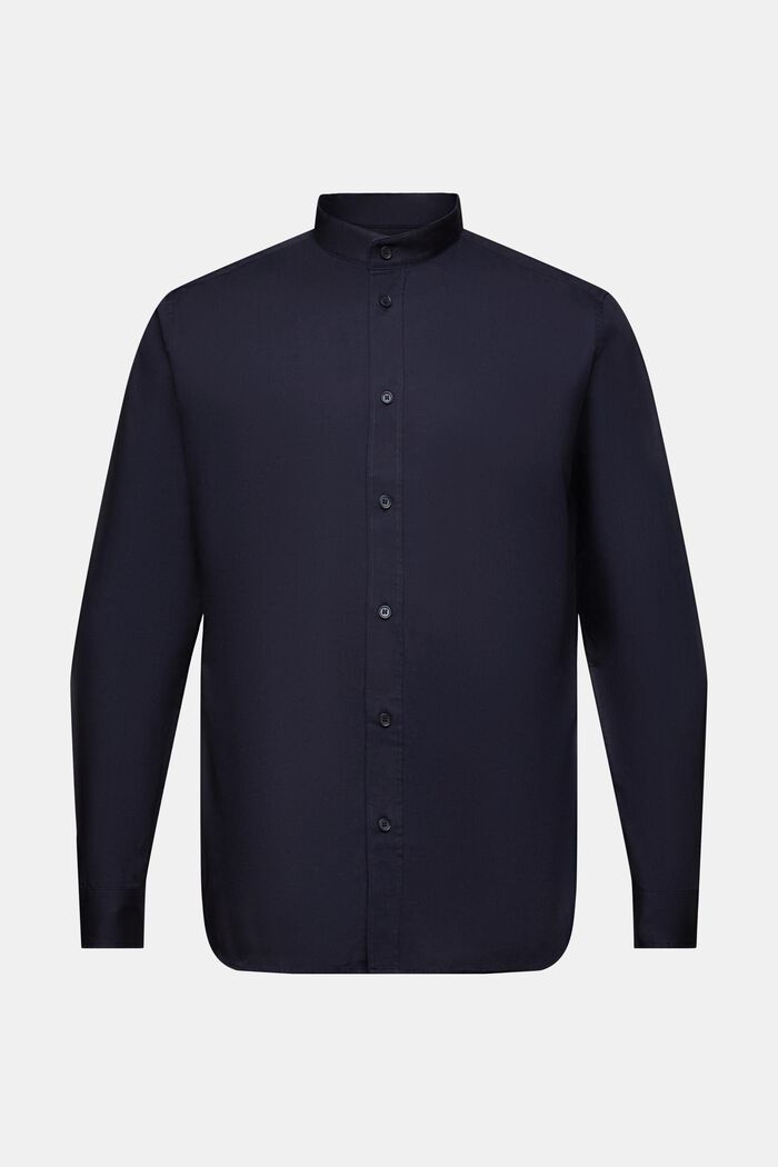 Stand-Up Collar Shirt, NAVY, detail image number 6
