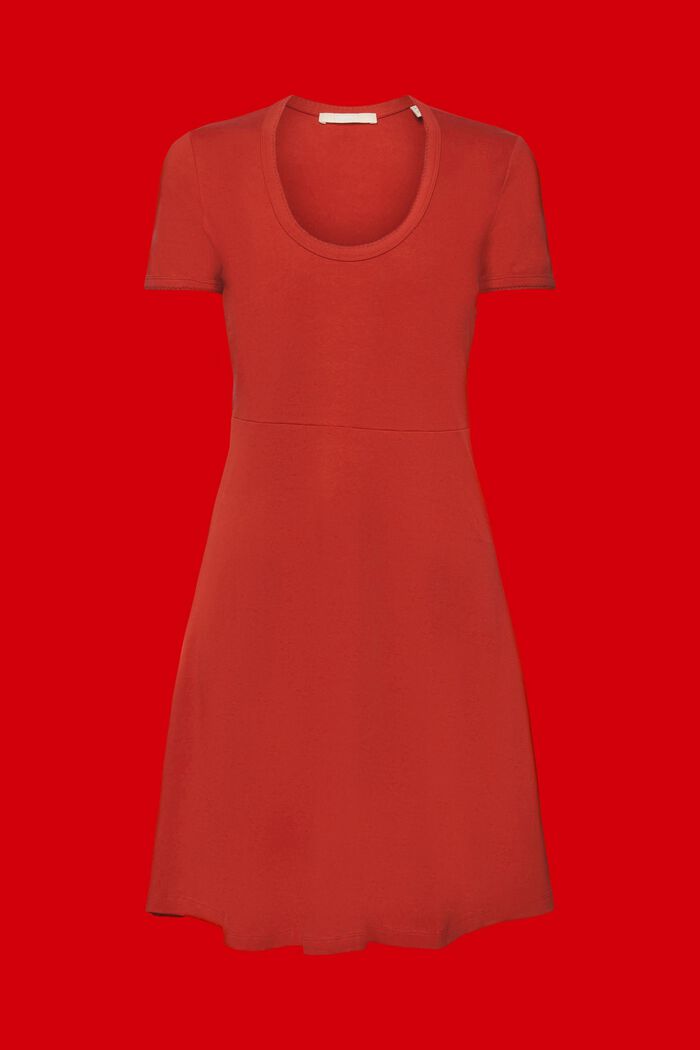Jersey mini dress, TERRACOTTA, detail image number 6