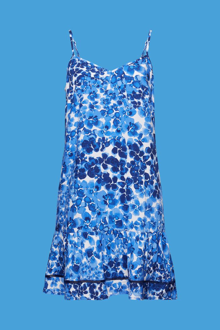 Strappy beach mini dress, LENZING™ ECOVERO™, BLUE, detail image number 5