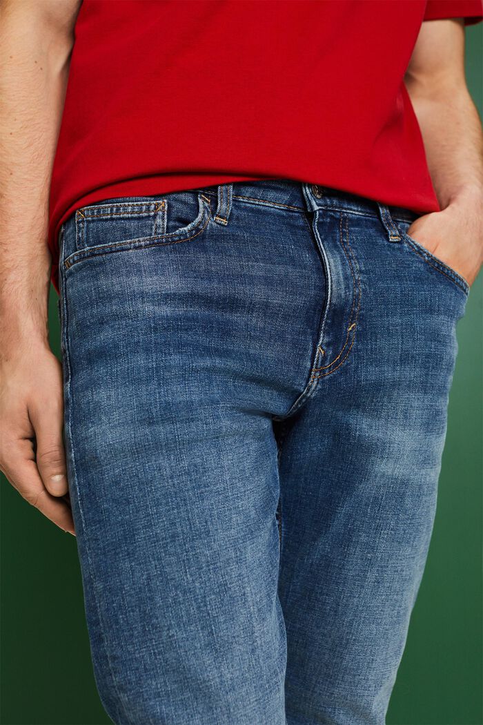 Mid-Rise Slim Fit Jeans, BLUE MEDIUM WASHED, detail image number 4