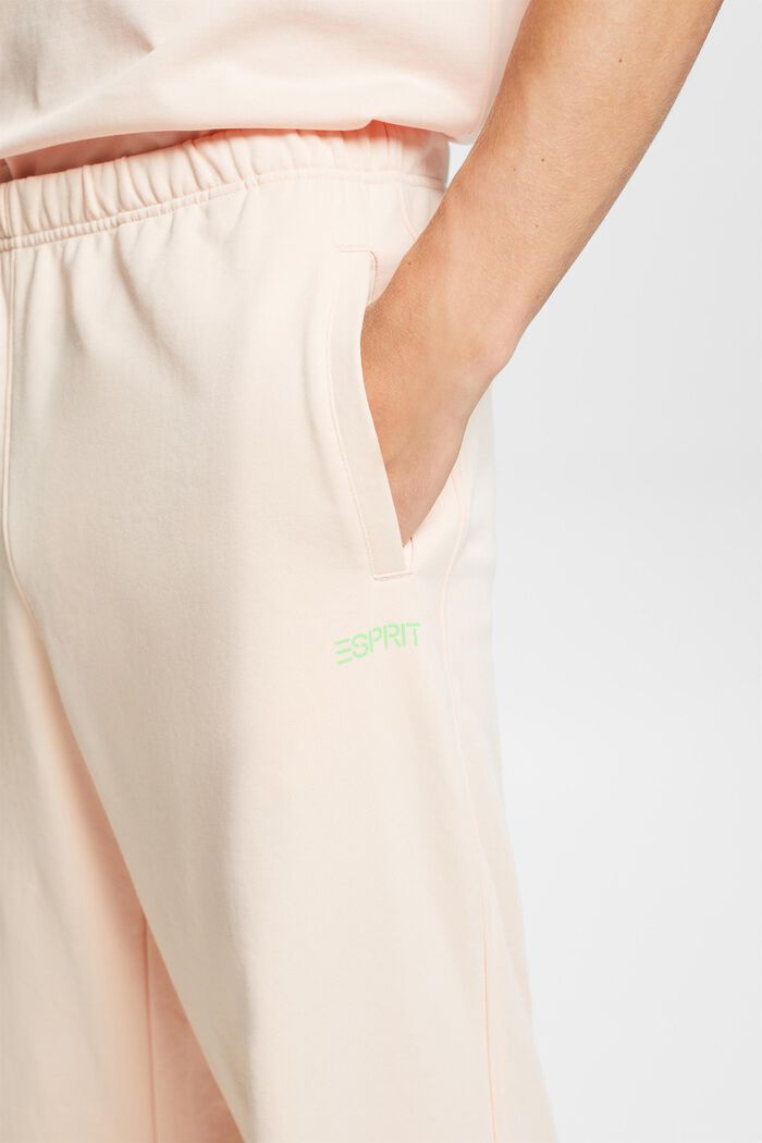 Cotton Fleece Logo Sweatpants, NUDE, detail image number 4
