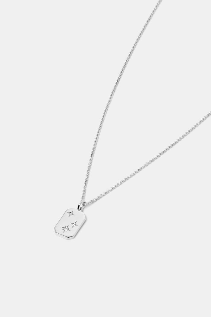 Sterling Silver Pendant Necklace, SILVER, detail image number 1