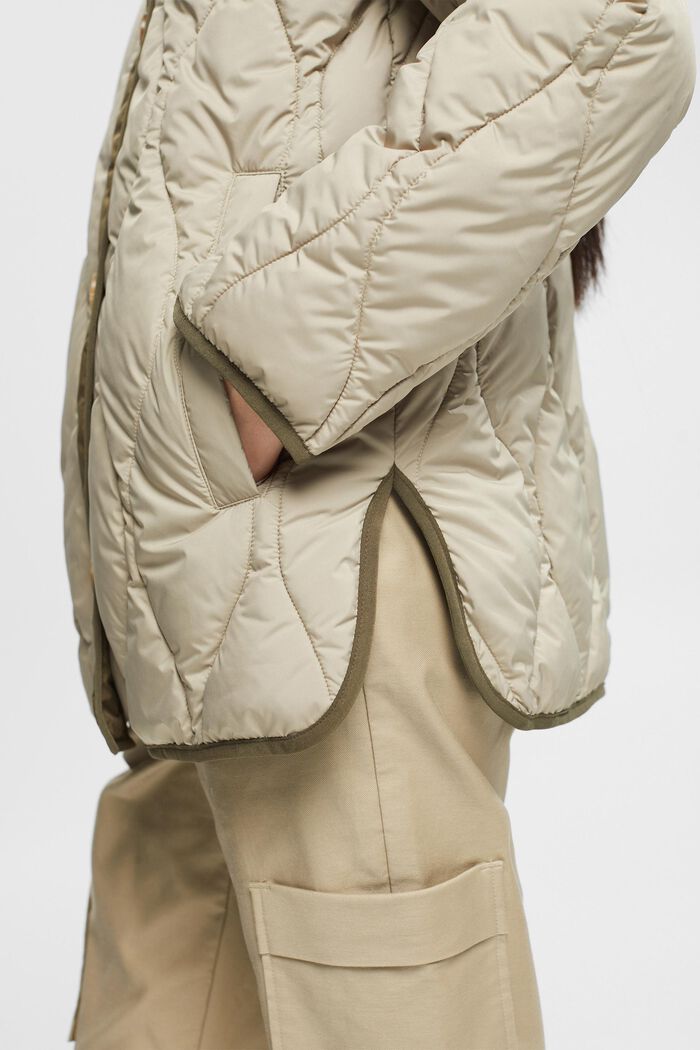 Quilted jacket, PALE KHAKI, detail image number 2