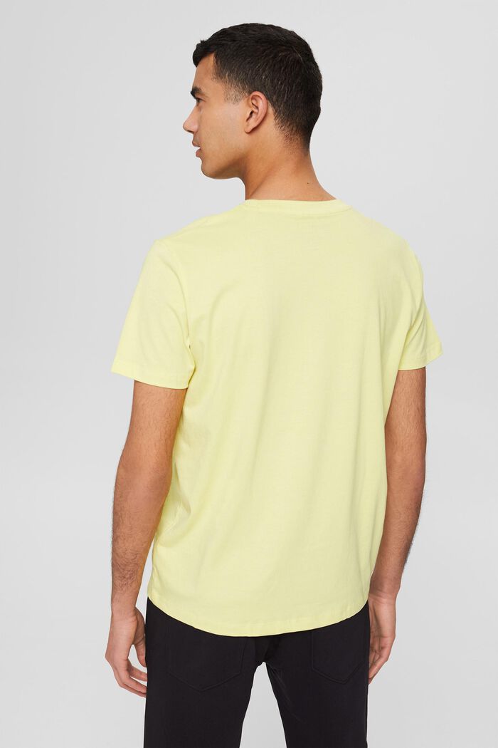 Jersey T-shirt with a logo print, YELLOW, detail image number 3