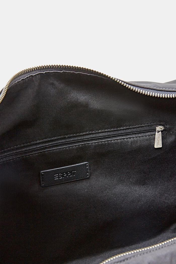 Nylon Shoulder Bag, BLACK, detail image number 3