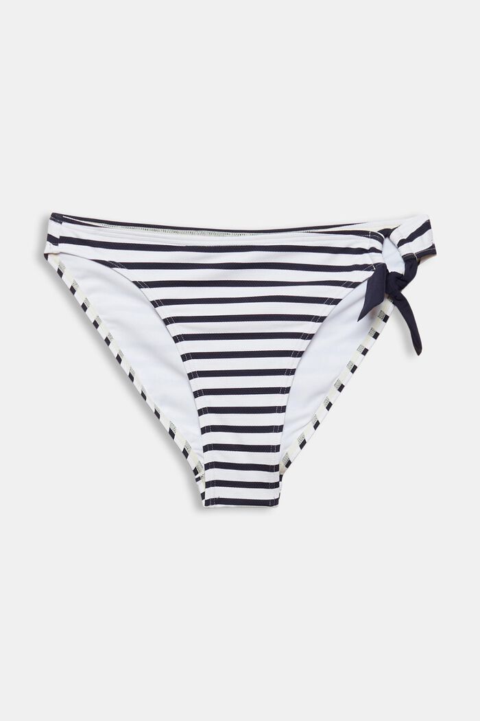 Recycled: striped bikini briefs, NAVY, detail image number 1