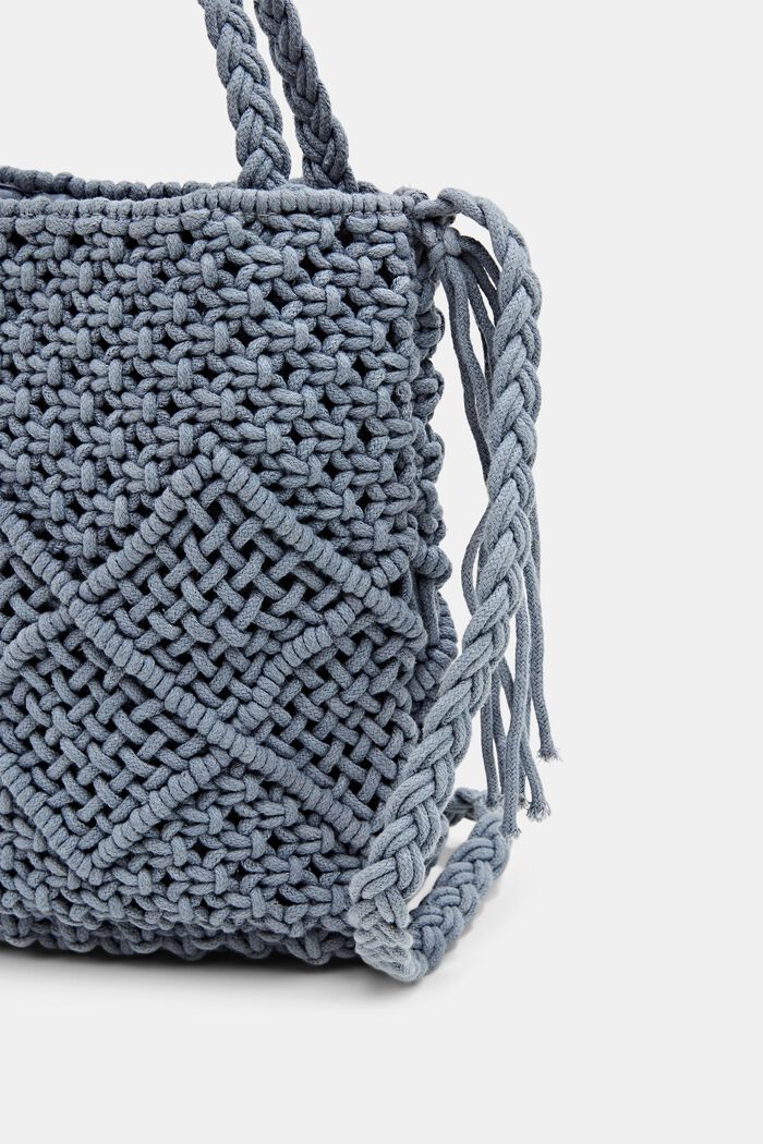 Crocheted shoulder bag, LIGHT BLUE, detail image number 3
