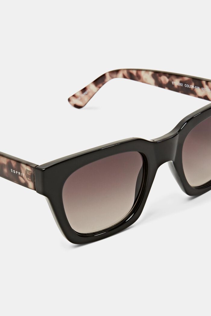 Gradient Square Framed Sunglasses, BLACK, detail image number 1