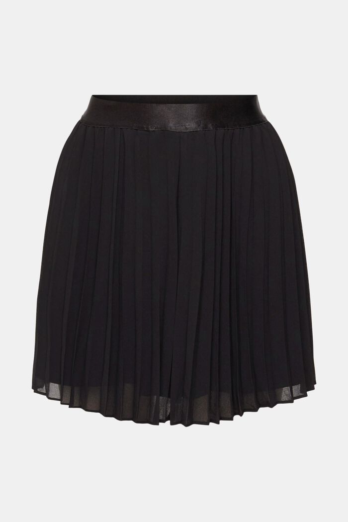Pleated mini skirt, BLACK, detail image number 6