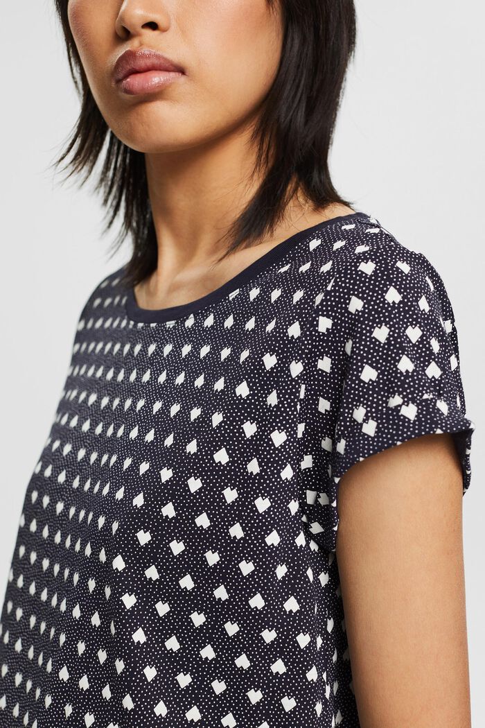T-shirt with an all-over print, NAVY, detail image number 2