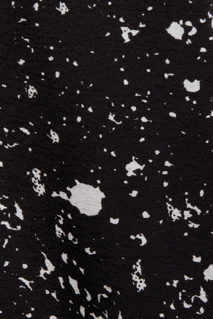 Mixed fabric T-shirt, LENZING™ ECOVERO™, BLACK, detail image number 5