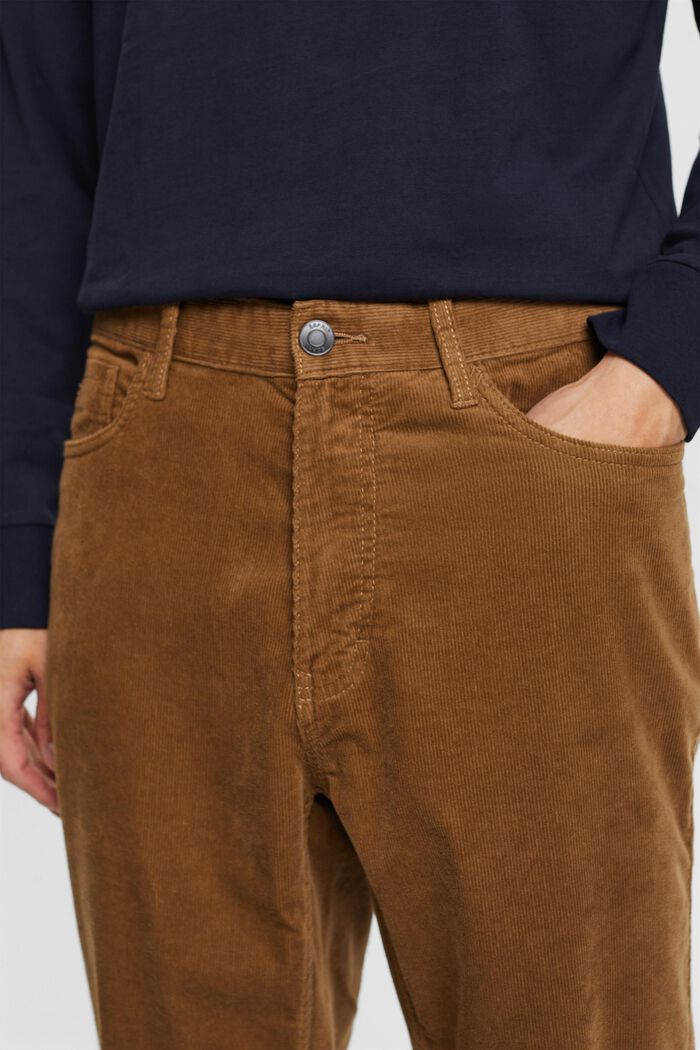 Straight Fit Corduroy Trousers, BARK, detail image number 2