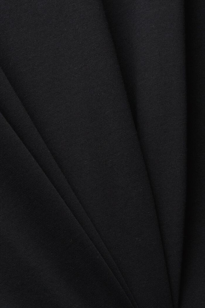 Jersey T-shirt with a print, BLACK, detail image number 4