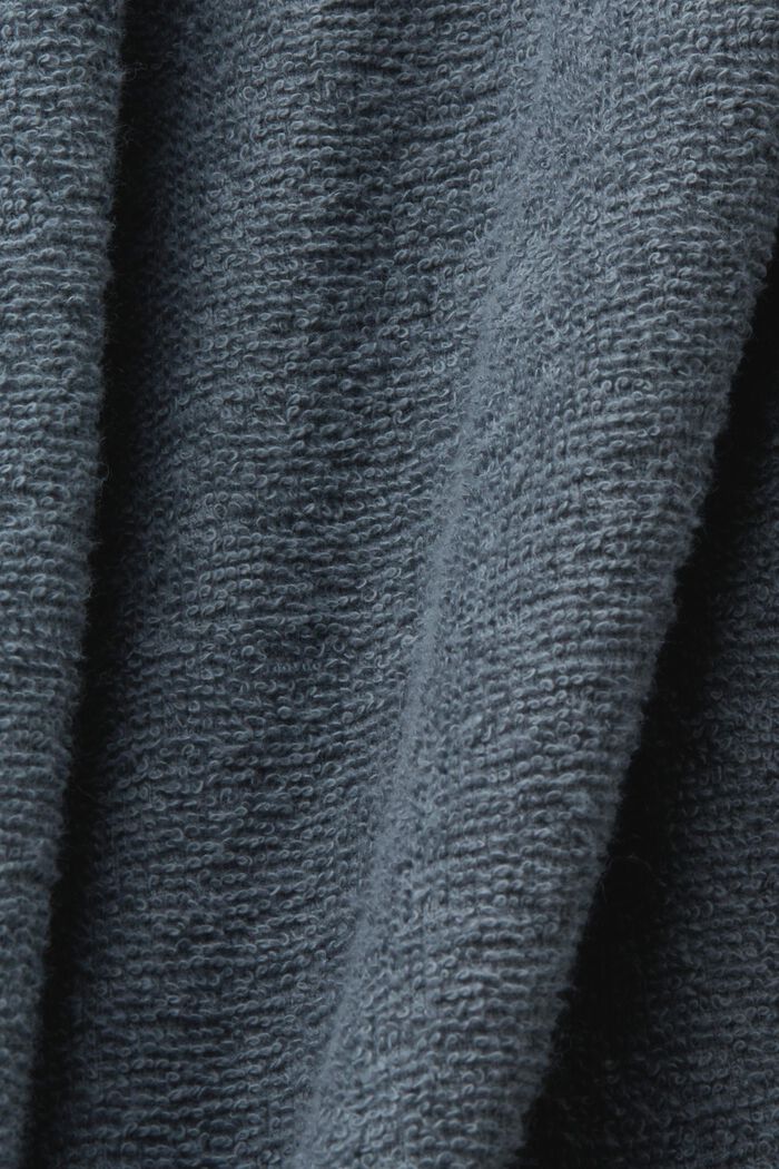 Unisex bathrobe, 100% cotton, GREY STEEL, detail image number 5